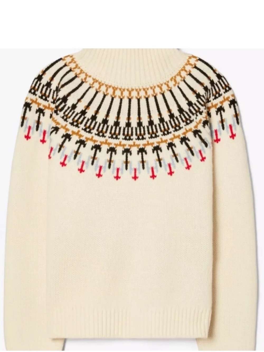 Tory Burch Cream Fair Isle
Sweater - Women